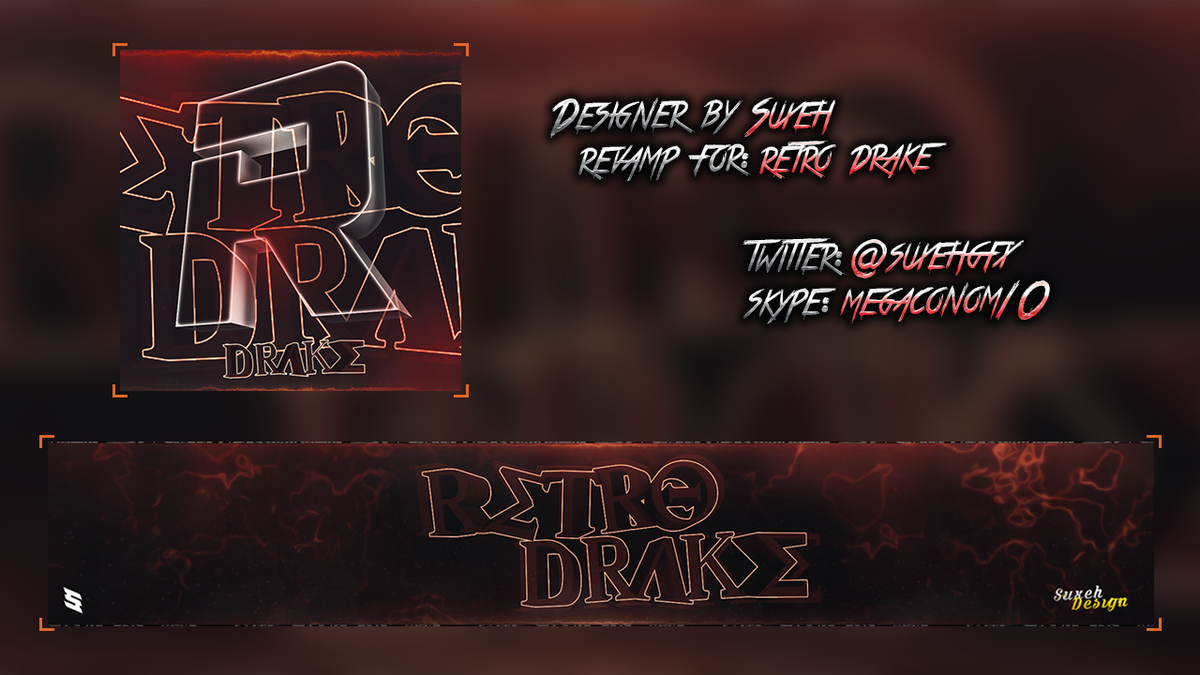 SuxehGFX's tweet photo. Revamp For Retro DraKe Designed by Suxeh https://t.co/OAgJ9NgbBu