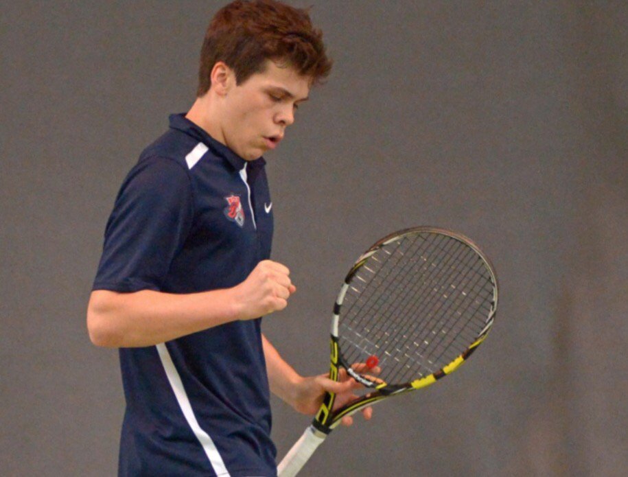 isbtennisteam's tweet photo. @FabianSelvik on his way to a 2nd consecutive DoDDs title #europeans #isbraiders #inhistory @isb_raiders https://t.co/GknXMkCgST
