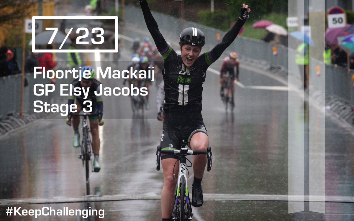 If <a href="/floortjemackaij/">Floortje Mackaij</a>'s victory at GP Elsy Jacobs is your "#KeepChallenging Victory of the Season", then RT to vote.