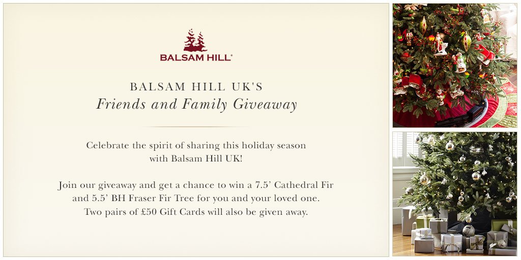 BalsamHillUK's tweet photo. Spread #christmas cheer w @BalsamHillUK! Join our #BalsamHillHoliday giveaway! Enter here: https://t.co/tSy10qTlZU https://t.co/HVlEVGkYxi