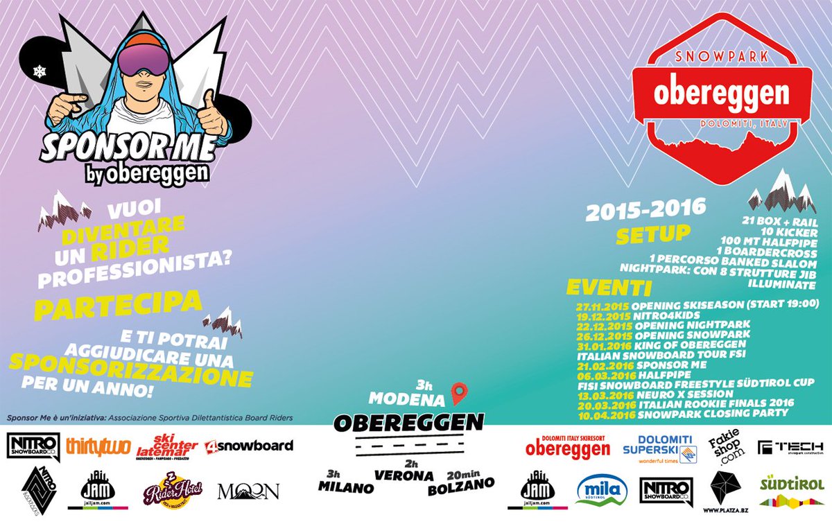 JJ_JailJam's tweet photo. Do you want to become a professional #snowboarder? Enter the contest promoted by our friends of @Obereggen https://t.co/oL5y7HF0vx