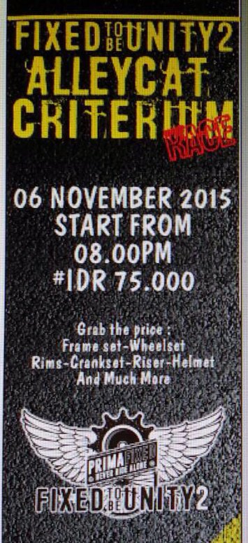 5 Days until Fixed To Be Unity 2 #FTBU2
Be held on 6th November 2015
Don't miss it, let's race..
#fnfjb #fpjb #rbjb