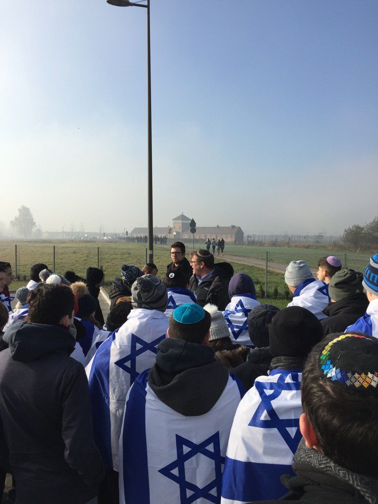 #tribepoland2015 about to enter #Auschwitz #Birkenau on our final day in #Poland. <a href="/JRootsTours/">JRoots</a>