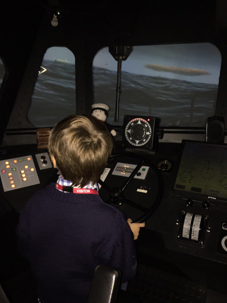 It was brilliant in the simulator at #RNLIcollege - all of the crew members have to undergo very tough training