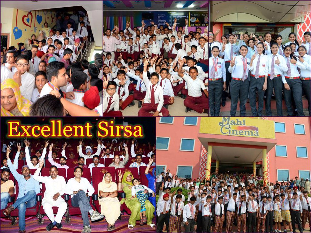 Gurmeetramrahim's tweet photo. #MSG2Crossed375 crore. Celebration wid great zeal in Sirsa! Students enjoying the social message given in MSG2 https://t.co/lHQHq7GuPf