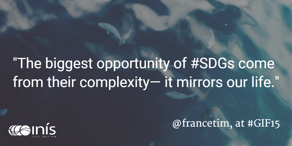 InisCom's tweet photo. https://t.co/8yQNmAwHO3 tackles the complexity of life and #SDGs with artificial intelligence. #GIF15 https://t.co/6mJiKbd1XY