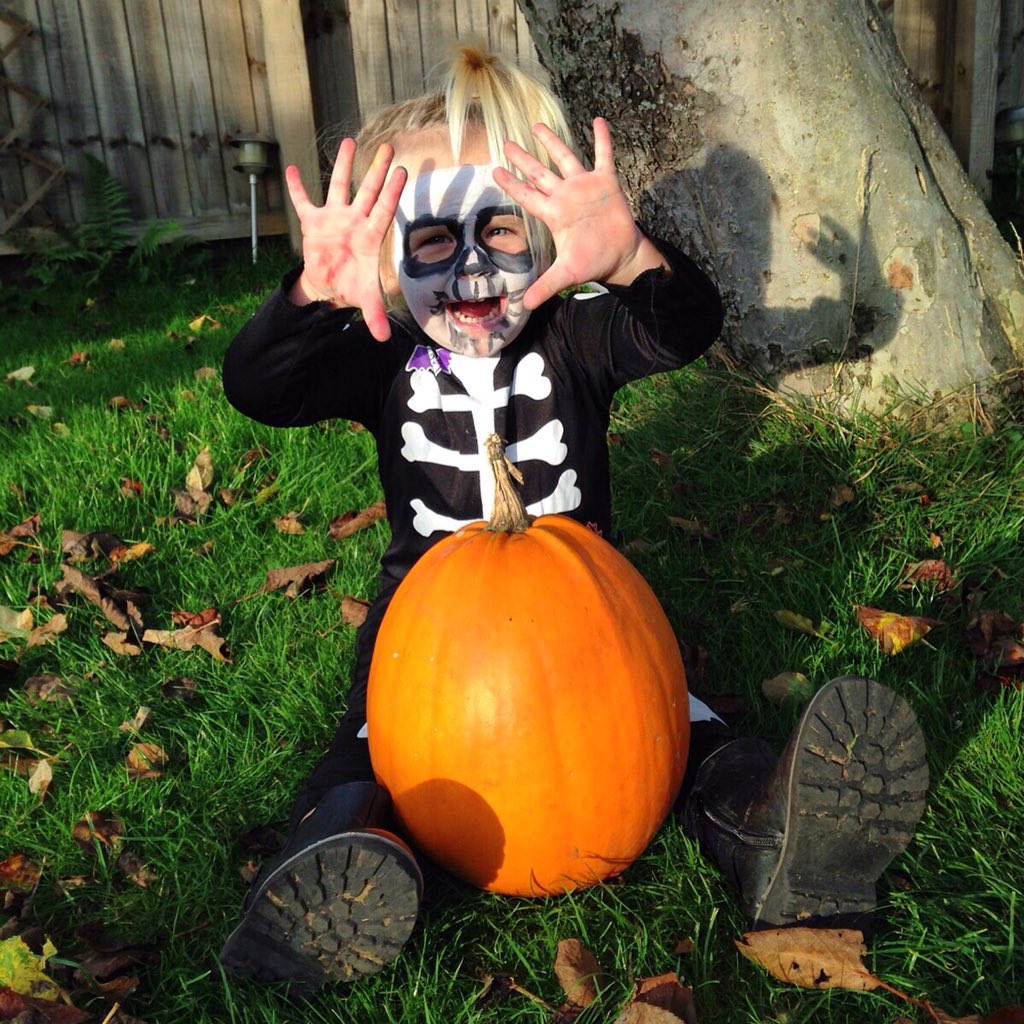 Our fab pumpkin grown by our head chef and his daughter, what a cutey! #HappyHalloween