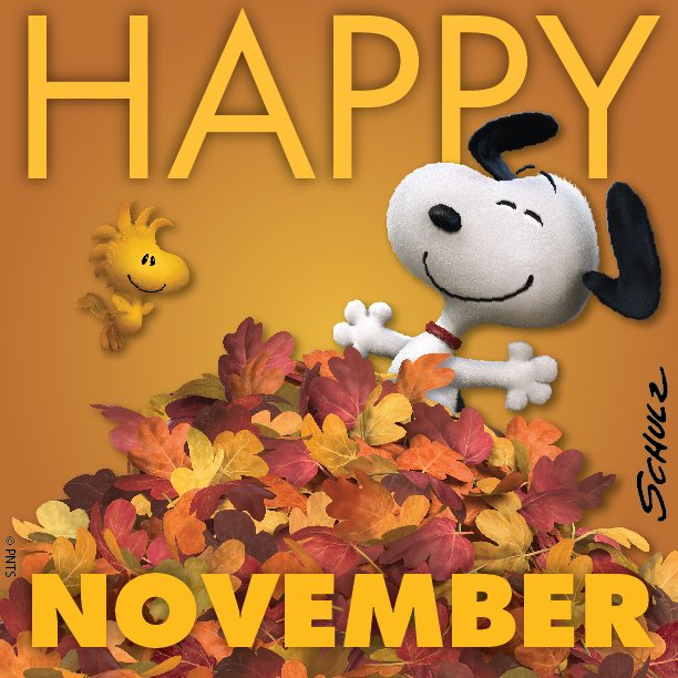 PEANUTS on X: "HAPPY NOVEMBER! 🍂 https://t.co/14rotfKHFF" / X