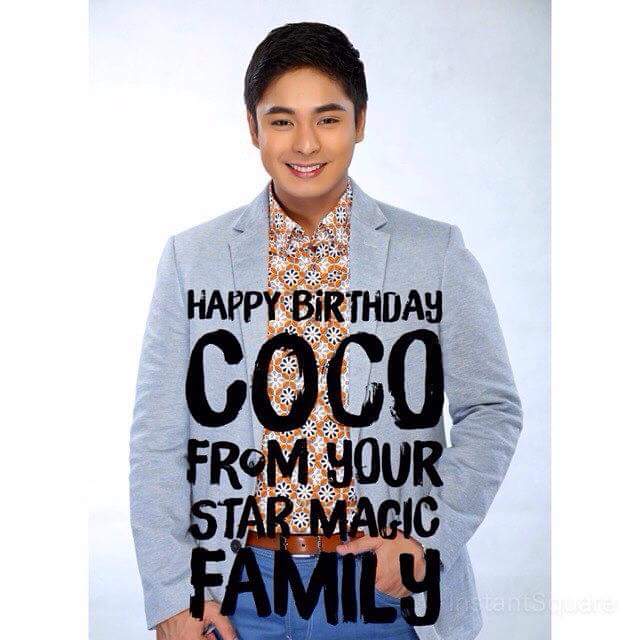 My idol happy birthday!
Coco martin      