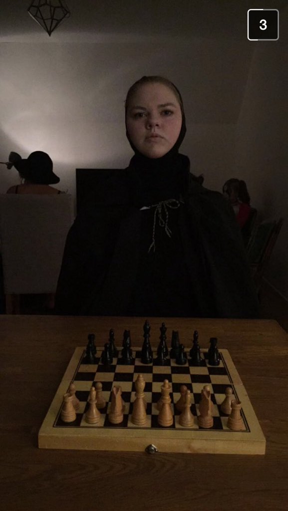 Spelade schack med döden igår