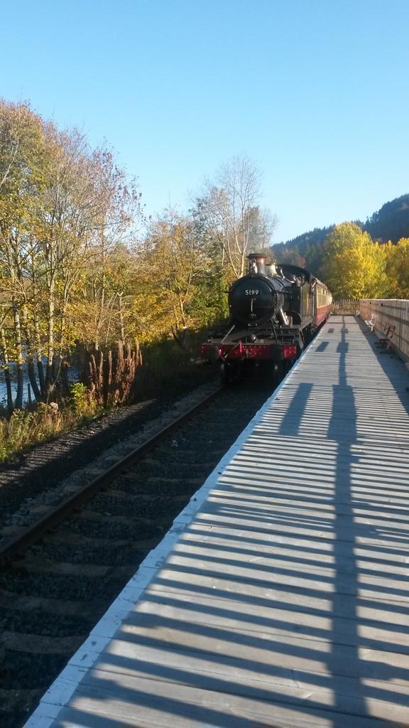 #llangollenrailway coming into Corwen station. Pic specially for r Dave