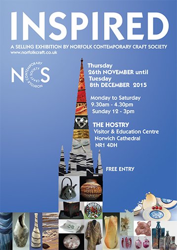 New exhibition listed - INSPIRED 2015 with <a href="/norfolkcraft/">Norfolk Craft</a> at the Hostry, Norwich Cathedral - allthingsnorfolk.com/events-in-norf…