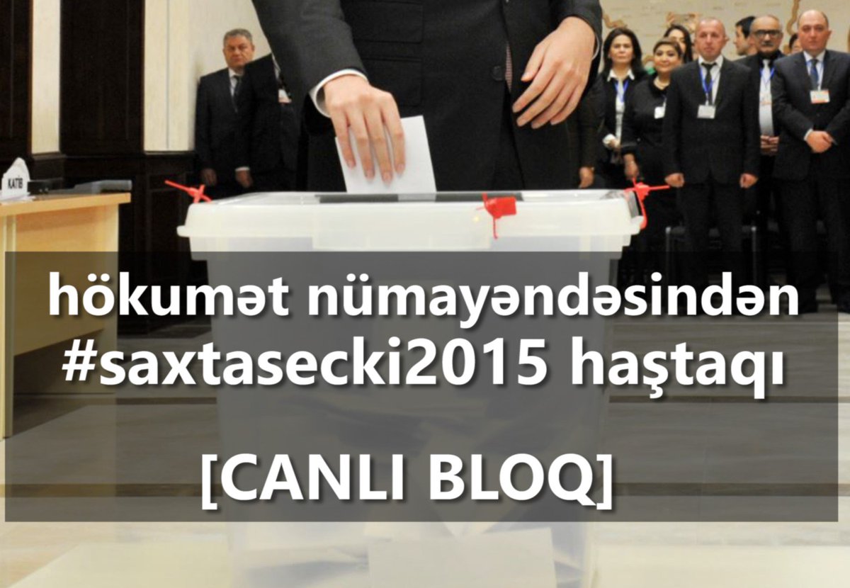 MeydanTV's tweet photo. Seçkilərlə bağlı hər an yenilənən CANLI BLOQ
https://t.co/Oln27X9NjL #monitoring15 #voteaz15 #sechki15 #AZvote2015 https://t.co/zWZL0IoQRe
