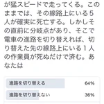 複数人の命と一人の命を天秤にかけると？？