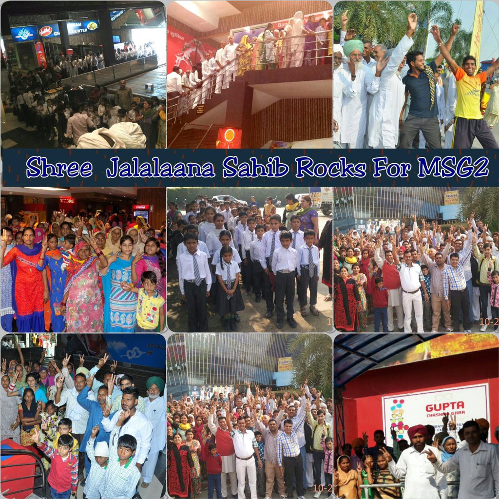 Gurmeetramrahim's tweet photo. #MSG2Crossed375 God bless you all https://t.co/T8pLXyG0ln