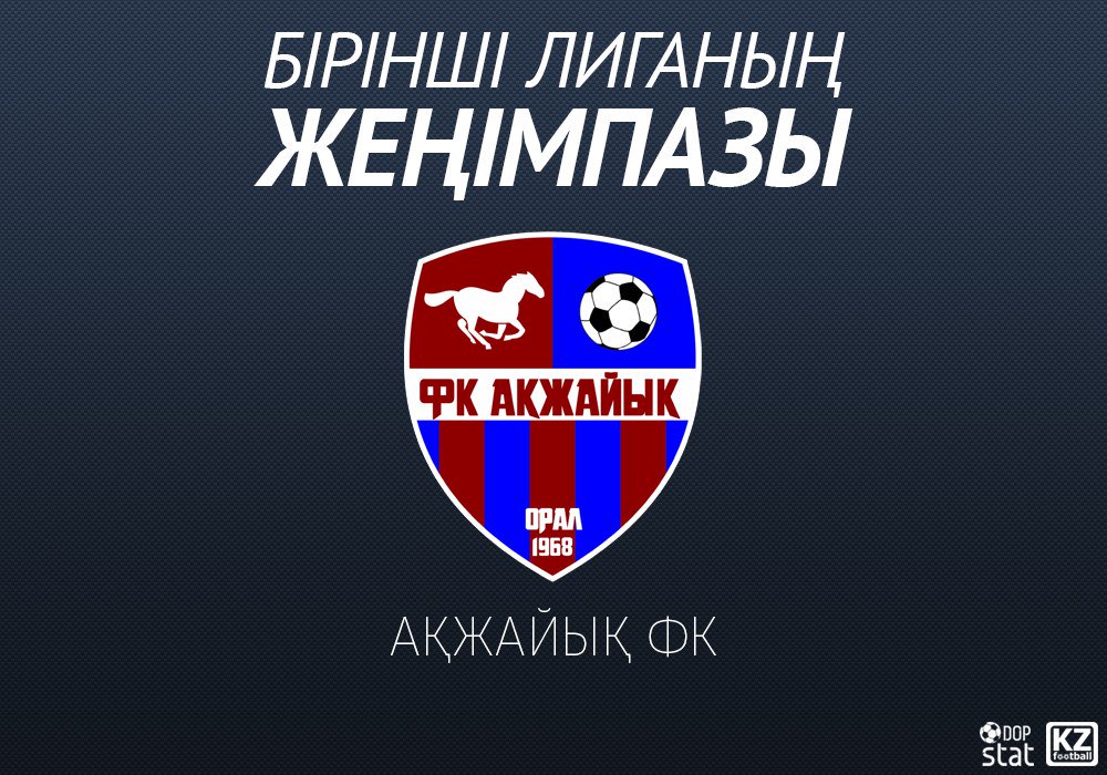 dopstat's tweet image. Акжайык - победитель Первой лиги 2015 года и участник Чемпионата Казахстана 2016 года