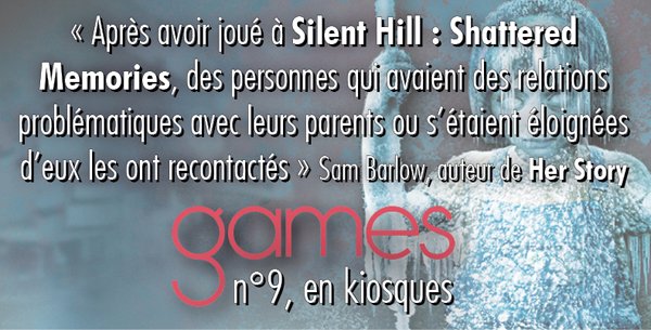 gameslemag's tweet photo. Dans Games #9, Sam Barlow dévoile les arcanes de Shattered Memories, Aisle et Her Story https://t.co/qow4594ybO https://t.co/Pal3AY9ieu