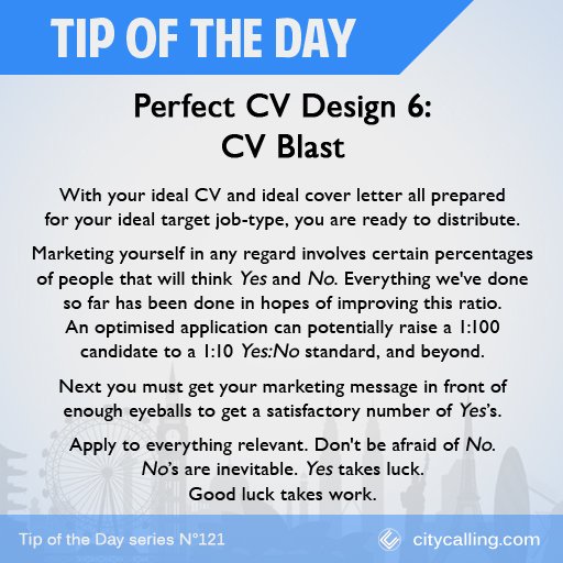 CityCalling's tweet image. Quality AND Quantity
#TipOfTheDay