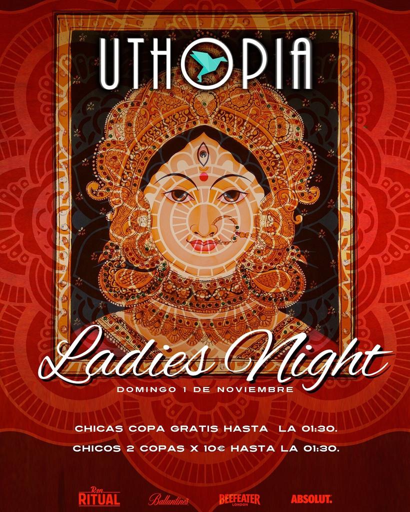 Domingo Ladies Night en #Uthopia !!

Apuntate en lista de invitados o información sobre reservados al tlf 619814219