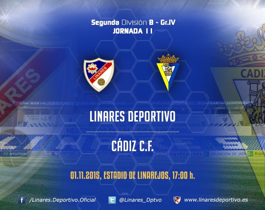 mamahemp1's tweet photo. Vuelve un grande a Linarejos, esta tarde @Linares_Dptvo @Cadiz_CF #vamoslinares https://t.co/Qb1d0aZPY8