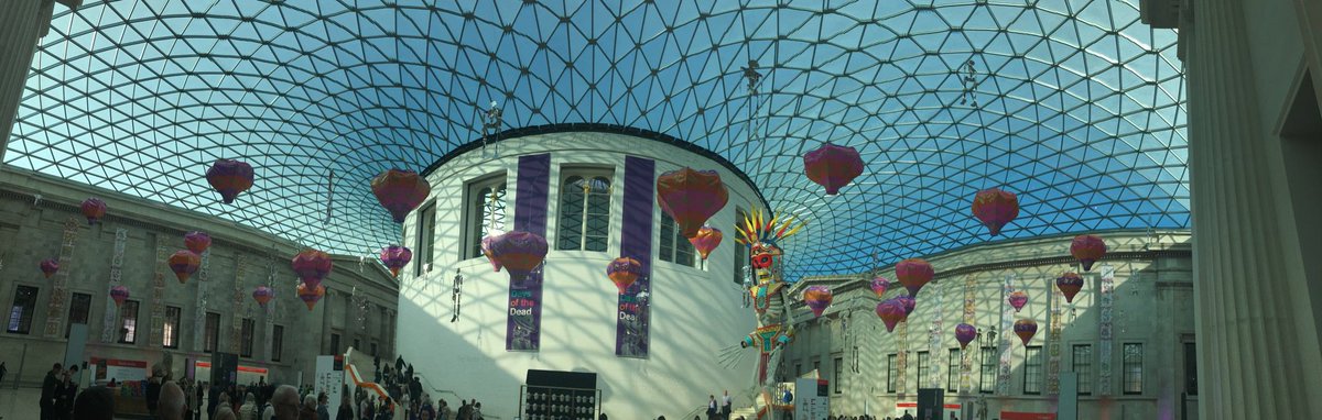 AnneSibley's tweet photo. The @britishmuseum looking even more beautiful than usual for the Day of the Dead exhibition… https://t.co/5MzXmIwrjS