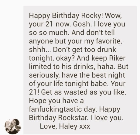 OfficialR5Chat's tweet photo. @Rocky5R happy bday from @radiorydel 😘 #HappyBdayRockyLynch https://t.co/cJUakcOhtO