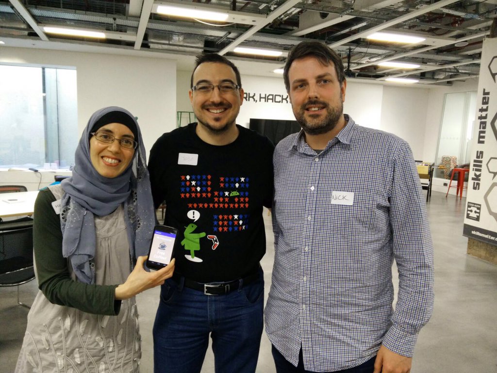 MOO's tweet image. A huge congratulations to NFC Coffee for winning our #droidconhack challenge! 👏🏻👏🏻