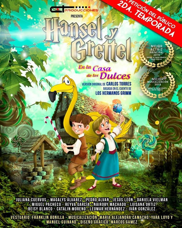 Caliatore's tweet photo. @bienenterados #HanselyGrettel_CyT #Teatroinfantil #2daTemporada @Celarg #2doFin #Hoy #Dom1DeNoviembre #4pm https://t.co/9MEKyH2CwH