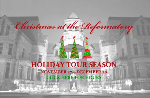 osrps's tweet photo. Christmas At The Reformatory
*Nov. 27 - Dec. 20
*Friday-Sunday 11am-4pm
*Self-Guided Tours Only https://t.co/KM8RCqxiMd