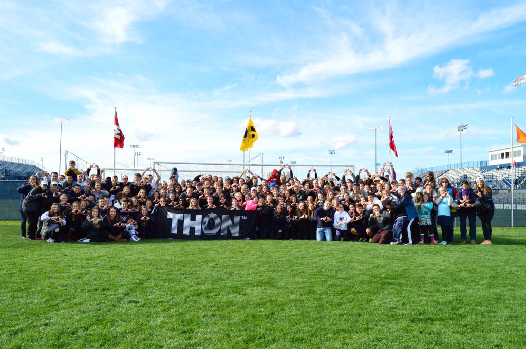 THON's tweet photo. Thank you to everyone for coming out today for THON Soccer! #FTK ⚽️🎗 https://t.co/tDkbPFVvLs
