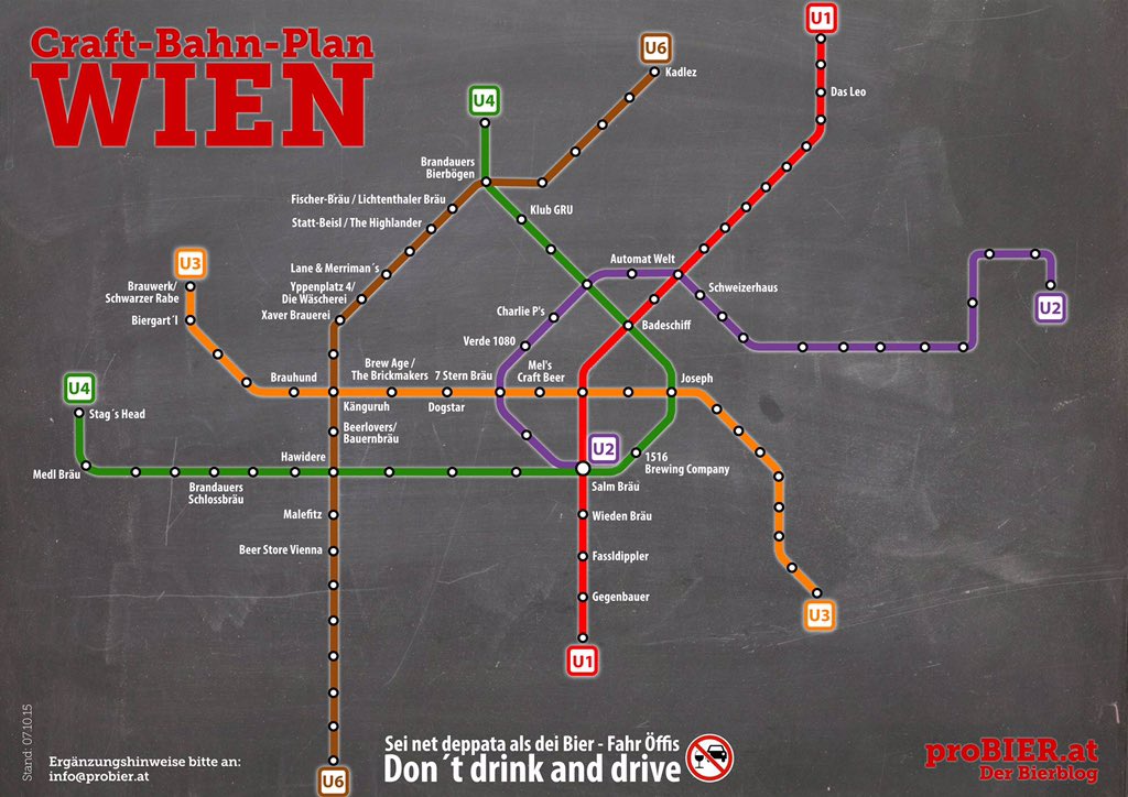 #craftbeer #Brauhund #metro #fahrplan #bier #wien