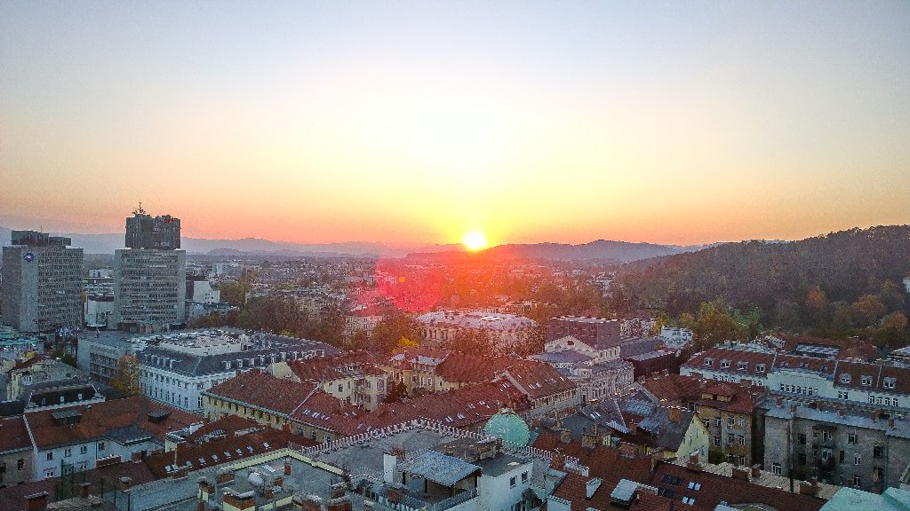 Sunsets in #Ljubljana are insanely beautiful!!! #mustvisitplaces