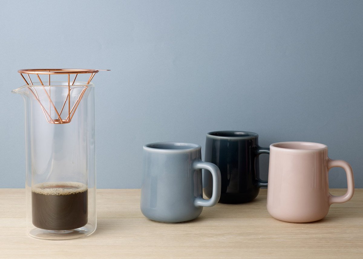 dezeen's tweet photo. A collection designed for drip-filter coffee connoisseurs: https://t.co/JyFB1Vf5WC https://t.co/nKi1Wa7s21