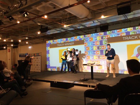 MichelSplint's tweet photo. Thanks "track winners" recept.it &amp; Tripteaze for using @IBMBluemix and @IBMWatson @dutchhackathon !!! #dutchhack15 https://t.co/bLJc10wVUW