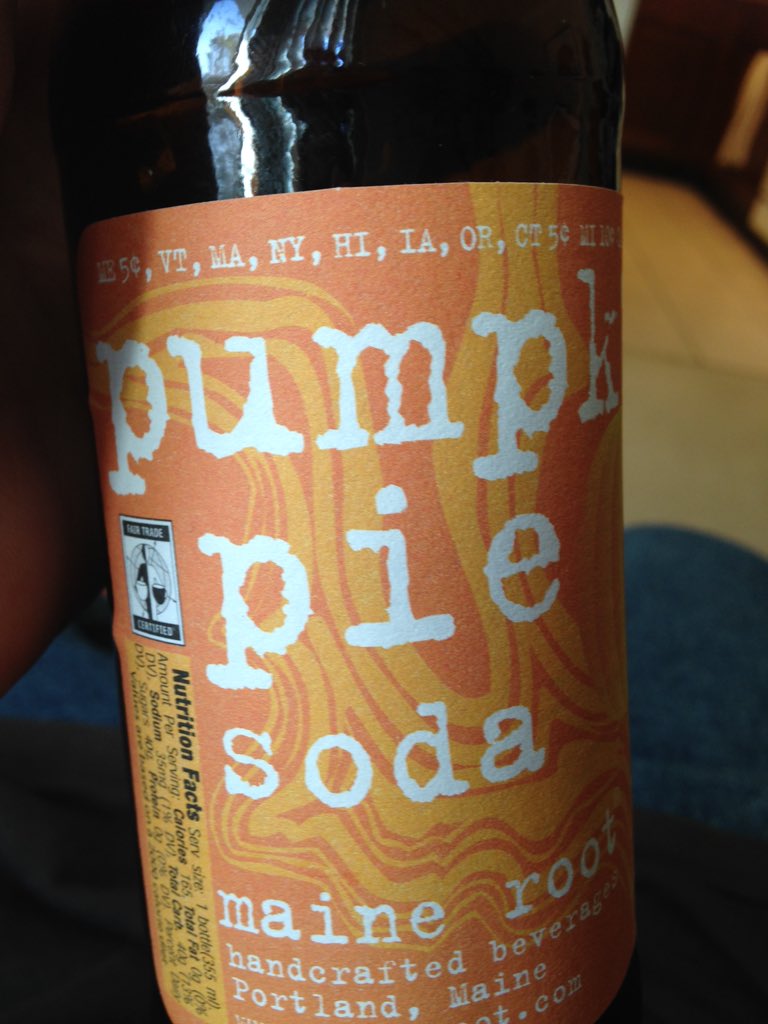 Mordhyrgm's tweet photo. Enjoying a Pumpkin Pie Soda from @maineroot . #delicious Knowledge gained while I was in #Portland this past summer https://t.co/2Z5ESrtgN2