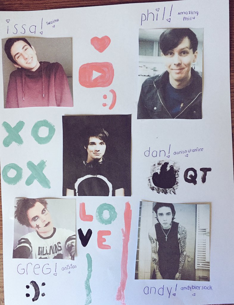 carelesslyizzy's tweet photo. @AmazingPhil @AndyBVB @twaimz @danisnotonfire @Onision hanging this on my wall! 💘 https://t.co/zWjJzftU76