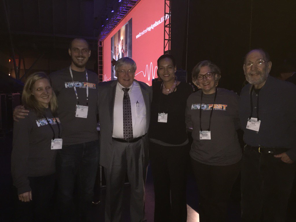 LeadingAge's tweet photo. Congrats to the winners of @LeadingAgeHack whose app helps seniors set goals to stay active. #LeadingAge15 https://t.co/YjvqJvJ4GV