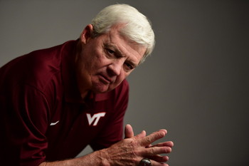 espn's tweet photo. The end of Beamer Ball is near.

@VT_Football's coach will retire at the end of the season: https://t.co/K45hGccMej https://t.co/MSMV7RgZBp