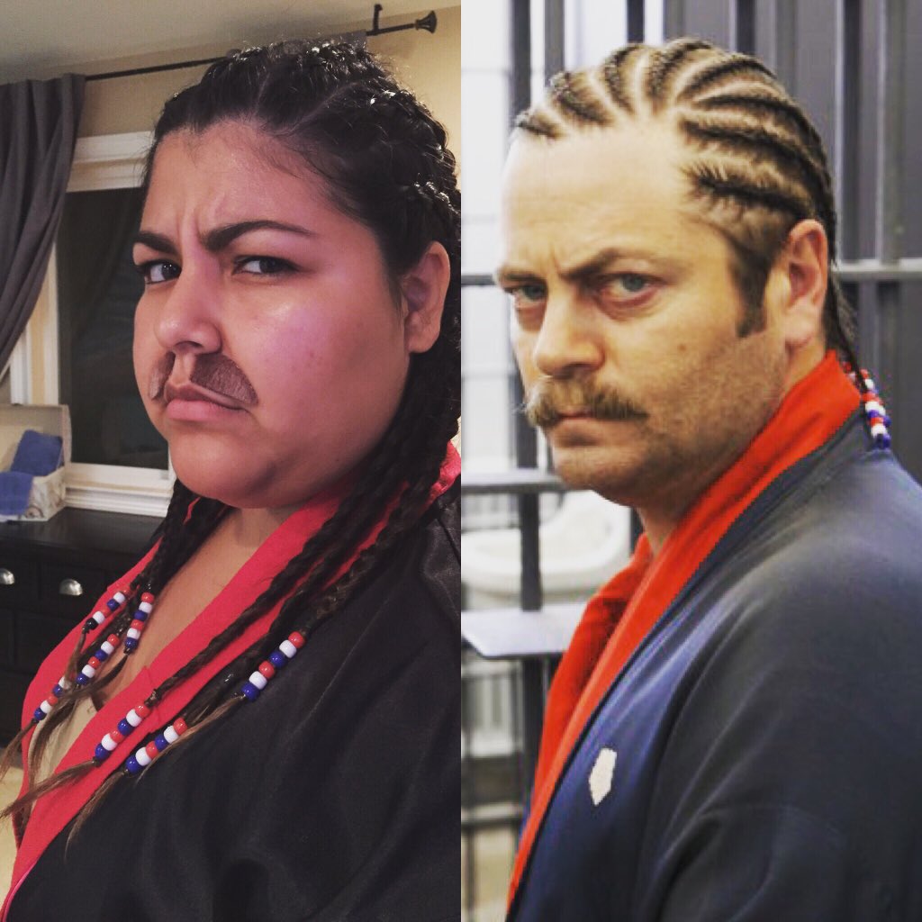 If found, please return to Tammy 2. <a href="/Nick_Offerman/">Nick Offerman</a> <a href="/MeganOMullally/">Megan</a> #ParksAndRecreation #HappyHalloween