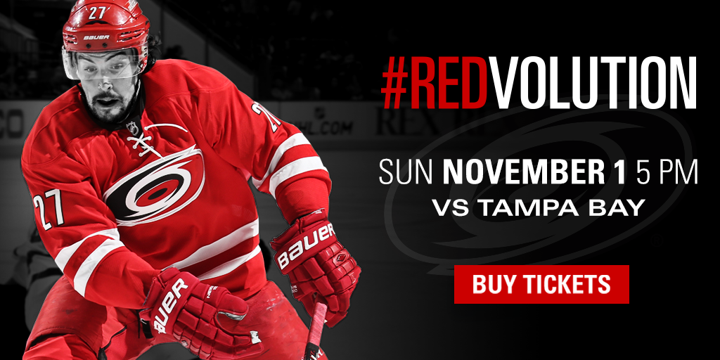 Get tickets now to see the Canes host the TBLightning today at PNCArena