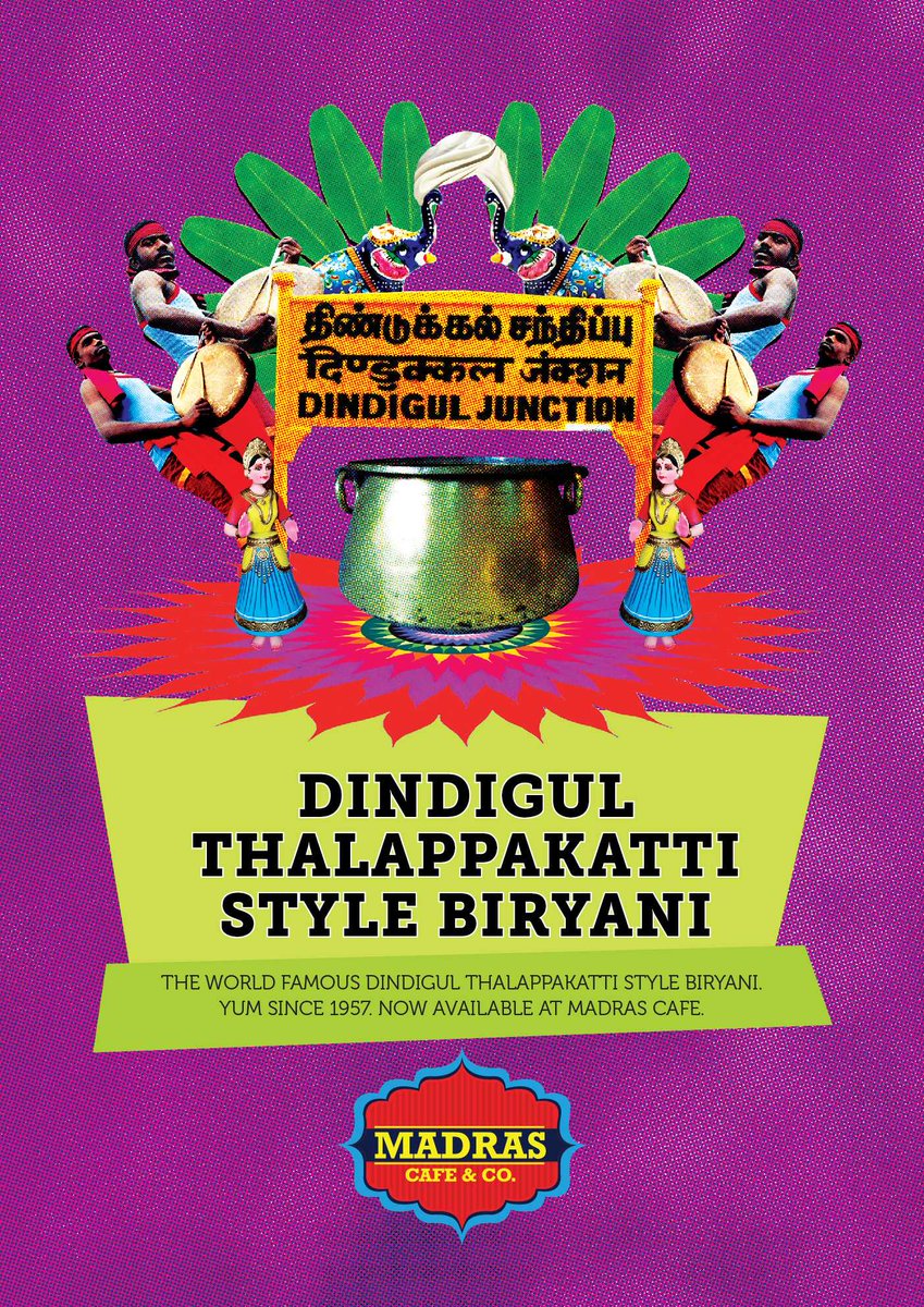 vjamritraj's tweet photo. The World Famous #Dindigul #Thalapakatti #Biryani cooked with #Seeraga Samba Rice, now available @MADRASCafeandCo https://t.co/tO6CjLuXWO
