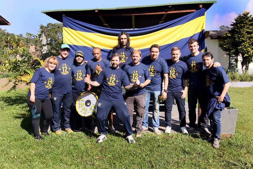 cauciello's tweet photo. Estamos lejos, pero nuestros corazones hoy estarán en la Bombonera. Vamos Boca, Vamos La 12 São Paulo. @La12tuittera https://t.co/K92l9Hht4S