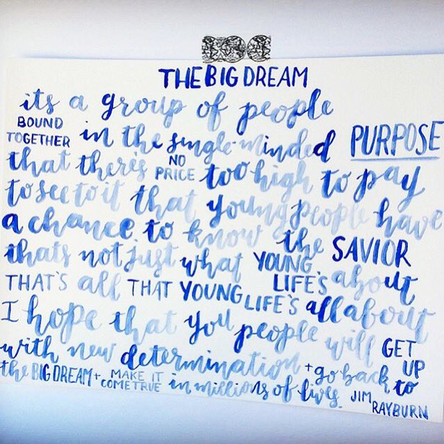 YoungLife's tweet photo. The big dream. https://t.co/mP46xMCeHP