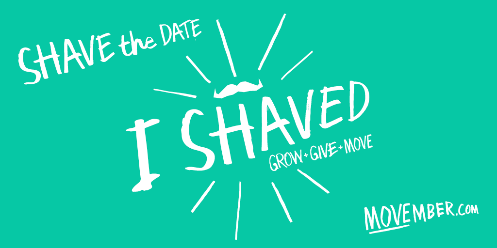 Movember's tweet photo. #ShavetheDate #Movember is here!! Share this image with everyone and let them know you shaved down for Movember https://t.co/VLvqIFW6Tp