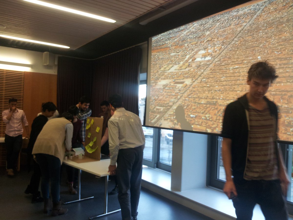 EdinburghSusJam's tweet photo. Second Group: Reduce, Reuse, Refugee.  How to build sustainable refugee camps. #ESJ15 #GSusJam https://t.co/oMLmkM0AB6