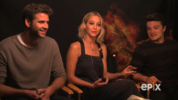 sarass981's tweet photo. We want @LiamHemsworth @jhutch1992 & Jen of @TheHungerGames it comes in Italy for the
#MockingjayPart2WorldTour https://t.co/SbDnQ7l6cD