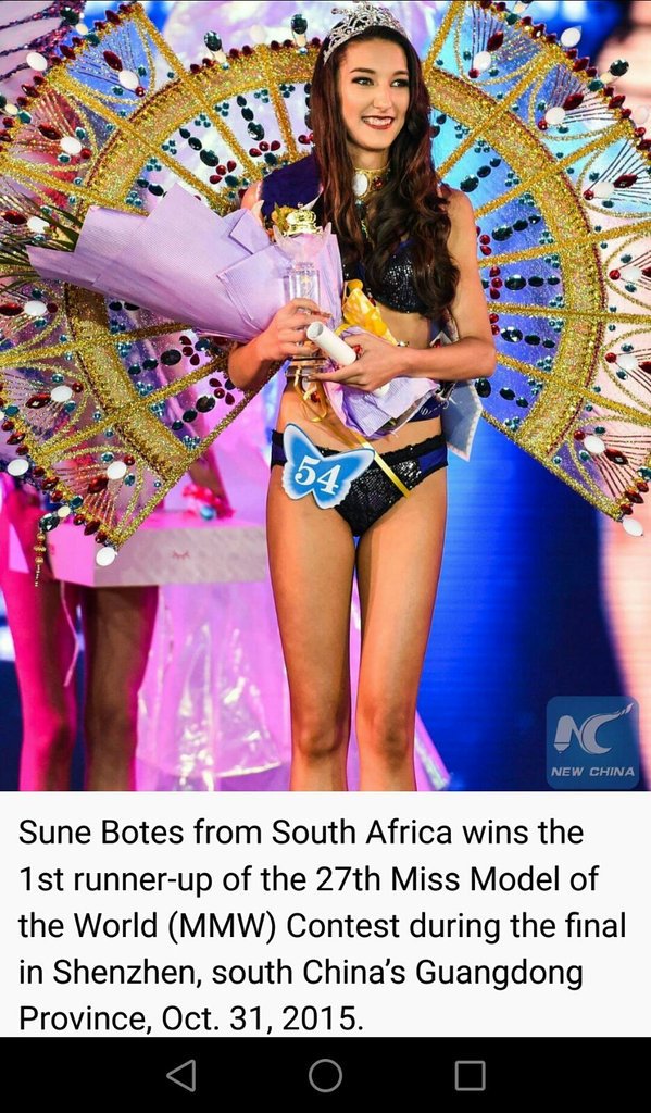 ExtremeModelM's tweet photo. #missmodeloftheworld2015 #teamSA  @Samsonite_SA @KryolanSA @CarribeantanSA @RvDNails  @sune.botes @ExtremeModelM https://t.co/MR7UA5gJqm