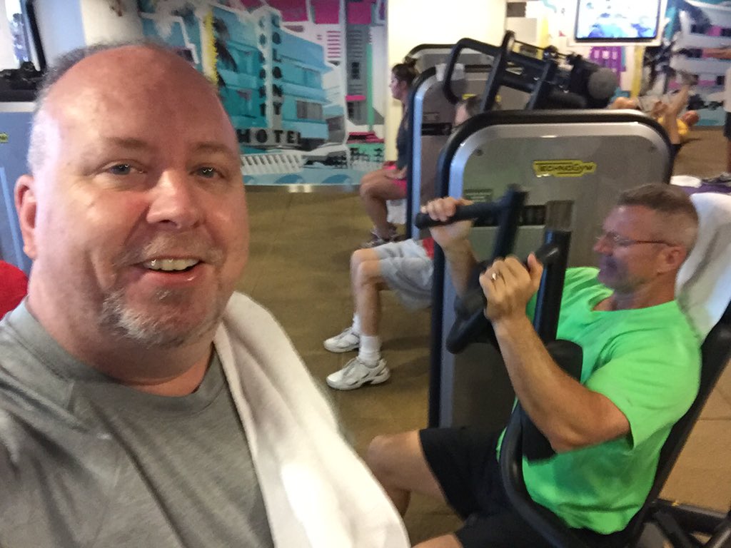 CruisersChoice's tweet photo. Working out in the gym on Norwegian Getaway! @CruiseNorwegian @FreestyleNCL #NorwegianGetaway https://t.co/PoMGPKUGSj