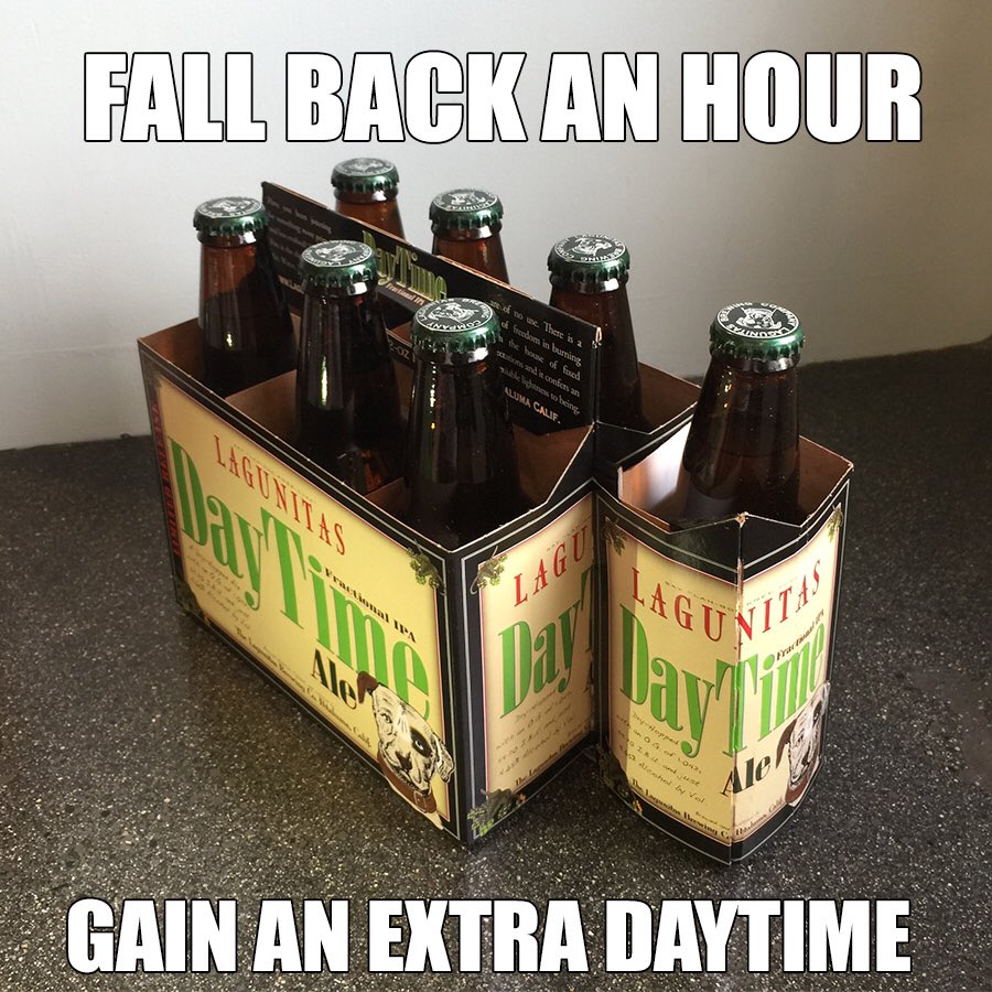 lagunitasbeer's tweet photo. Don't forget the extra #DayTime with #daylightsavingtime https://t.co/Q5wy7h5FMi