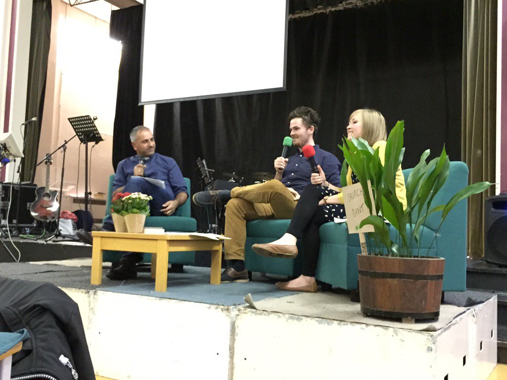 Gavin_Loftus's tweet photo. @selvaratnam now interviewing @joshcockayne @ellie_matthews about the new @G2York church plant #G2magnetic https://t.co/vYJmVv2NaF